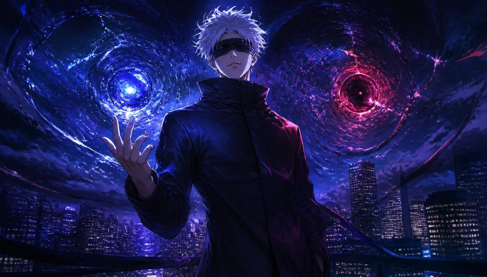 Original AnimeVerse key-visual artwork for Satoru Gojo's Limitless Technique Explained: How It Works, Physics, and Hidden Weaknesses (Full Analysis)