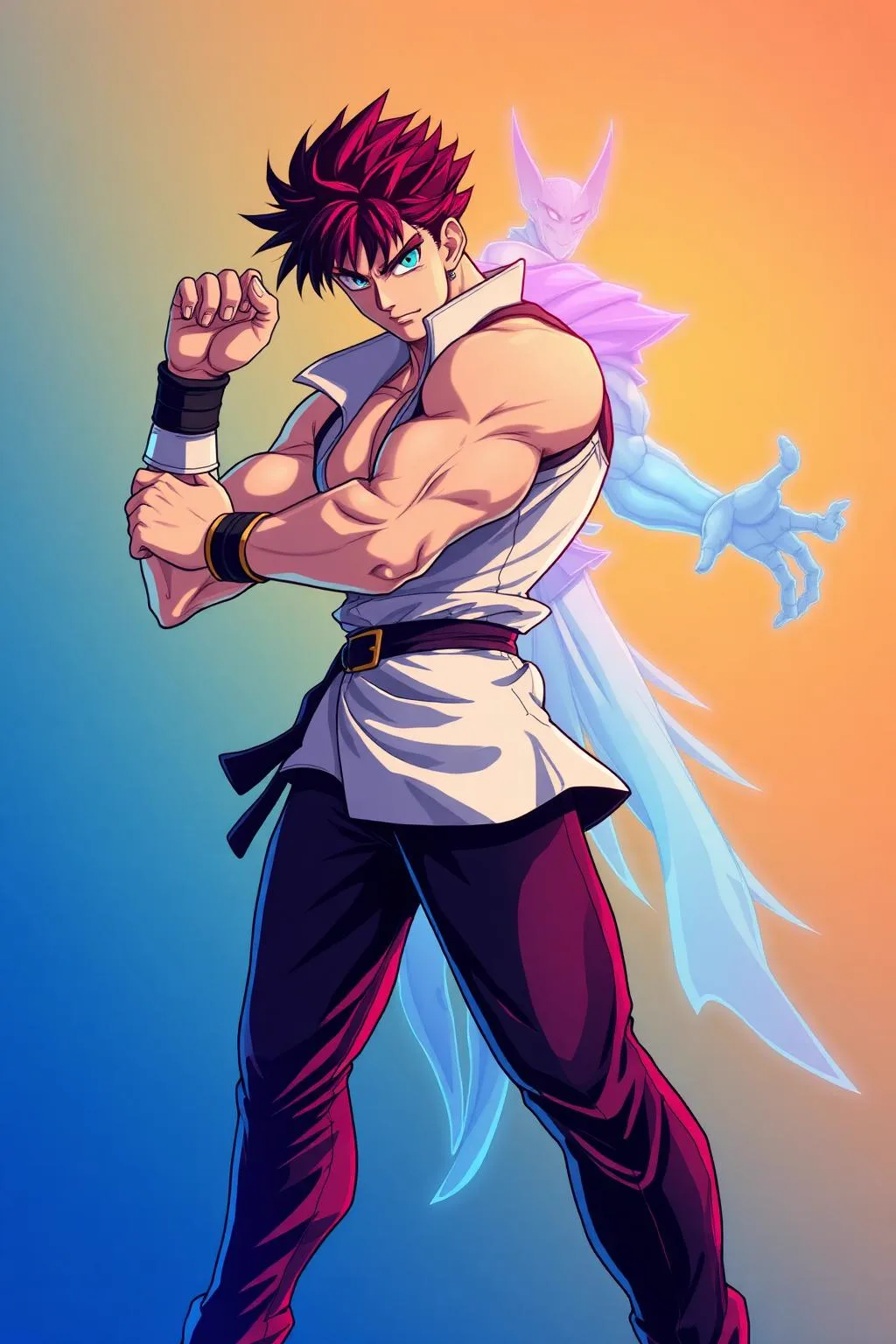 Original AnimeVerse poster illustration representing JoJo's Bizarre Adventure