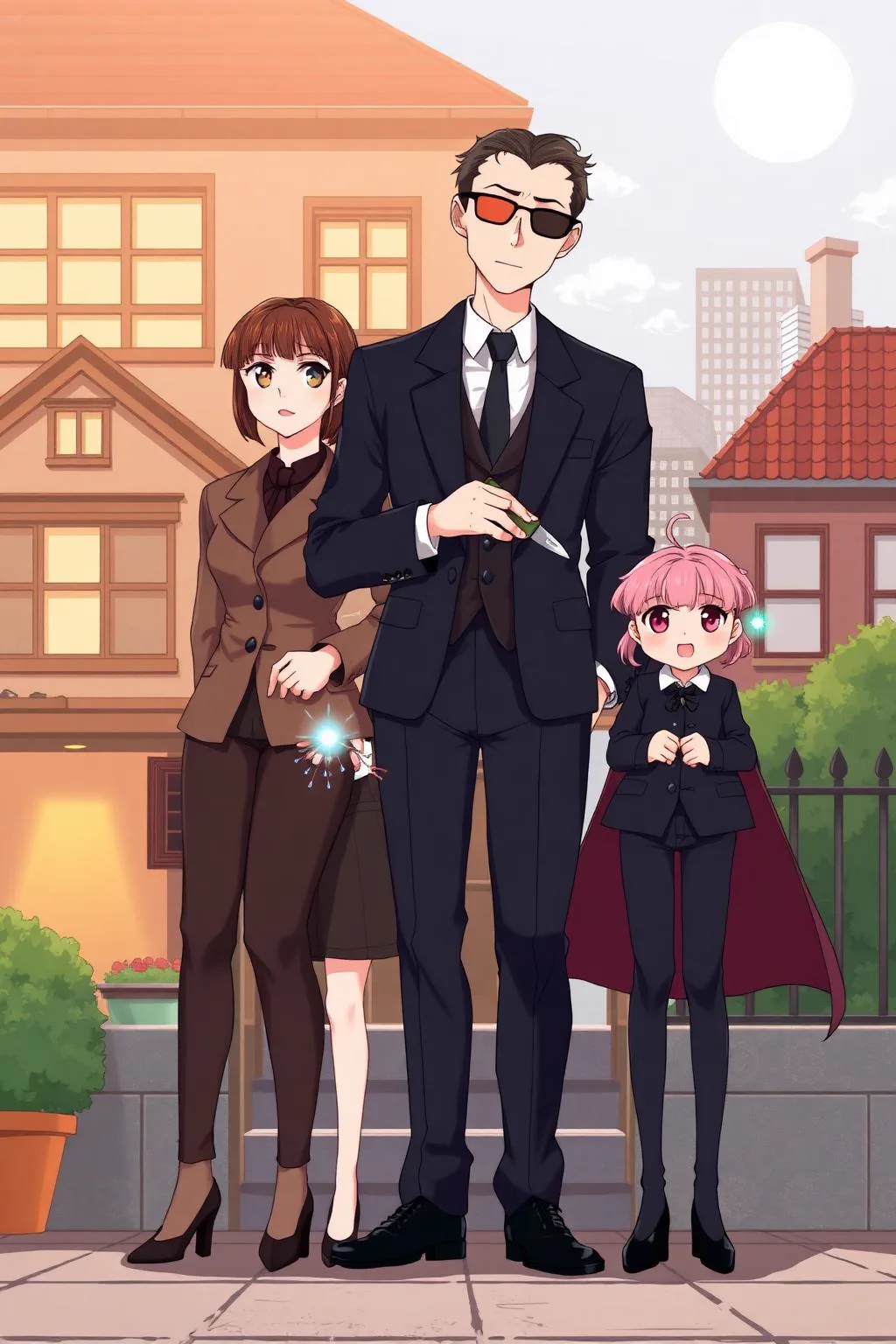 Original AnimeVerse poster illustration representing Spy x Family