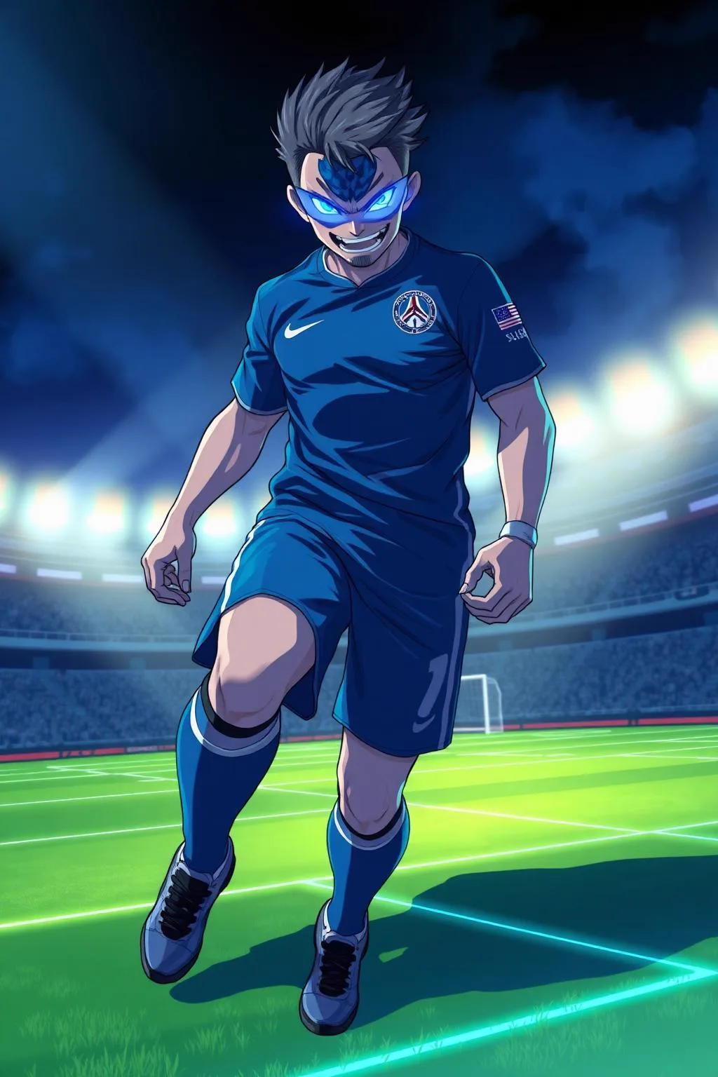 Original AnimeVerse poster illustration representing Blue Lock